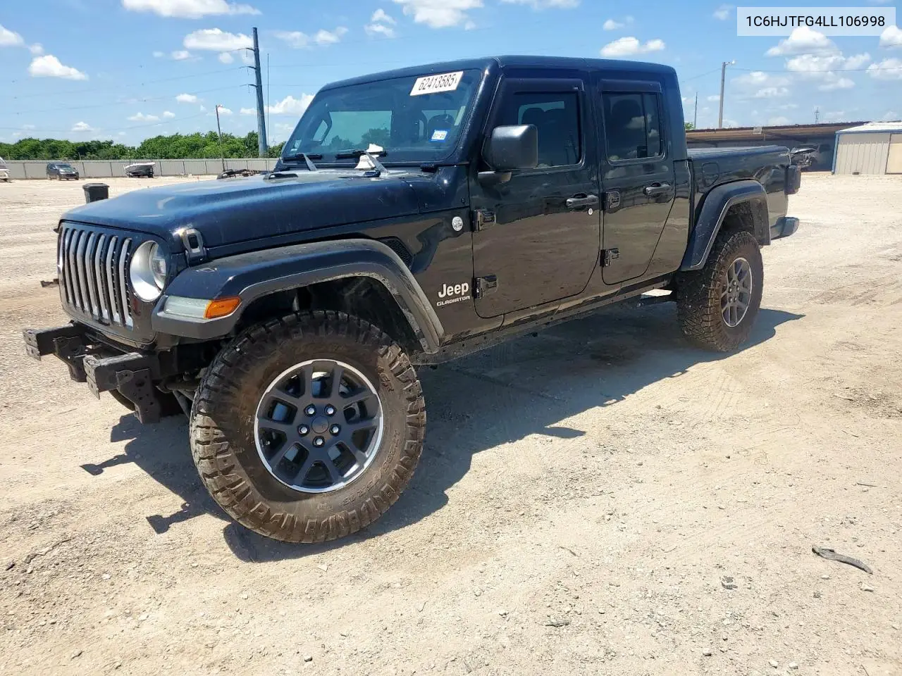 2020 Jeep Gladiator Overland VIN: 1C6HJTFG4LL106998 Lot: 62413585