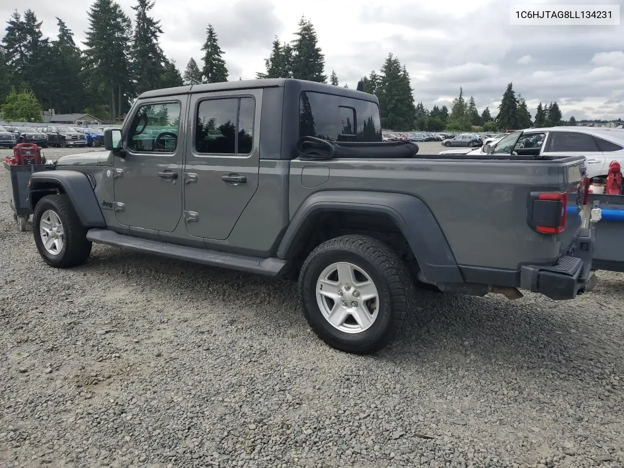 2020 Jeep Gladiator Sport VIN: 1C6HJTAG8LL134231 Lot: 62577925