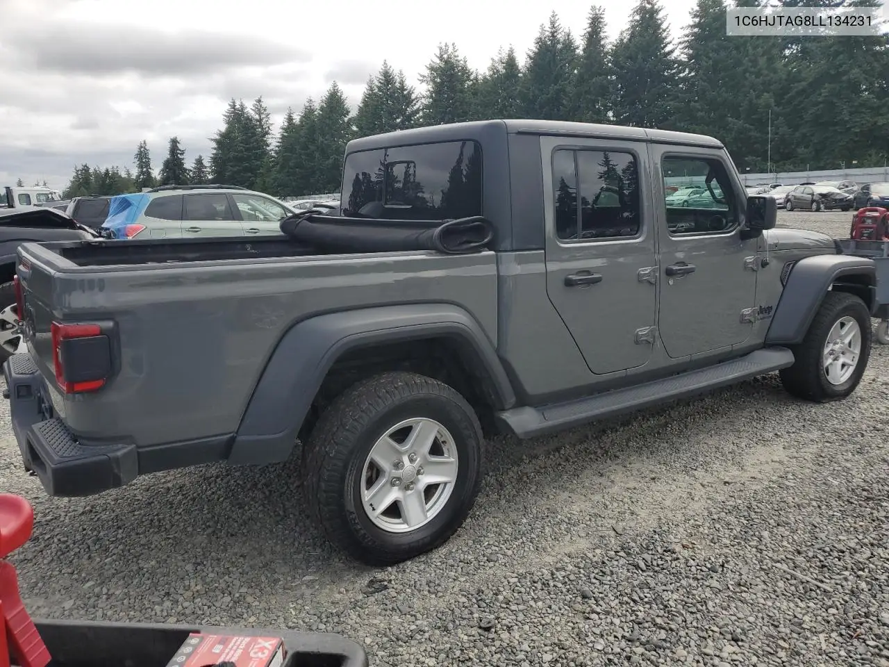 2020 Jeep Gladiator Sport VIN: 1C6HJTAG8LL134231 Lot: 62577925