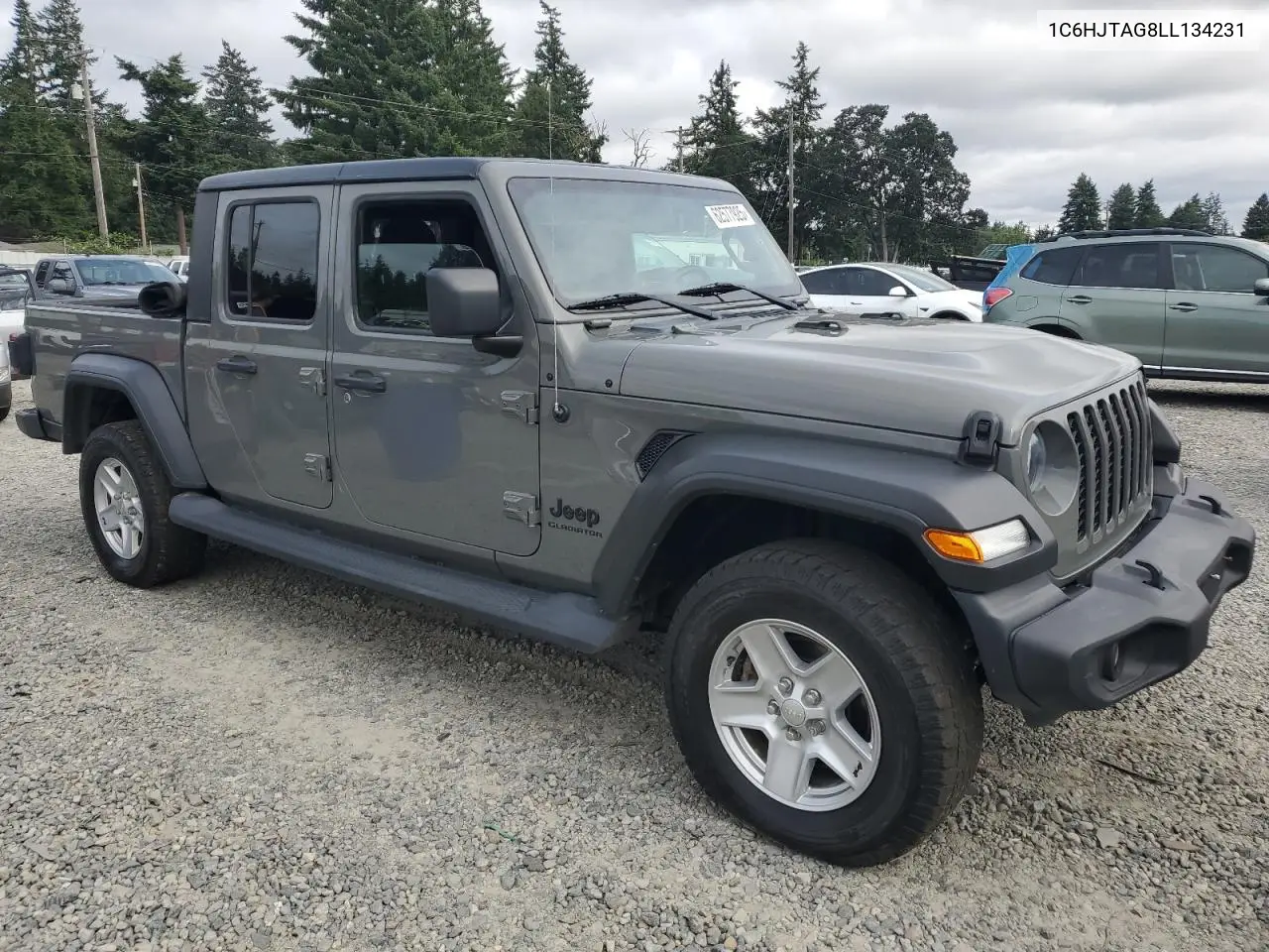 2020 Jeep Gladiator Sport VIN: 1C6HJTAG8LL134231 Lot: 62577925