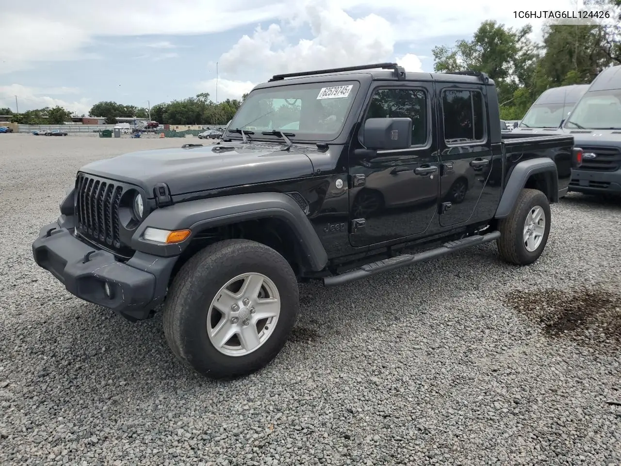 2020 Jeep Gladiator Sport VIN: 1C6HJTAG6LL124426 Lot: 62579745