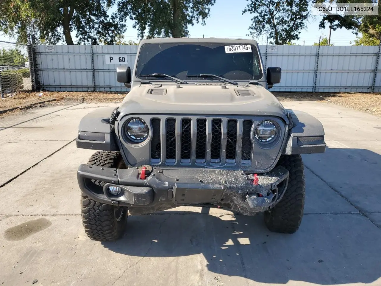 2020 Jeep Gladiator Rubicon VIN: 1C6JJTBG1LL165224 Lot: 63011745