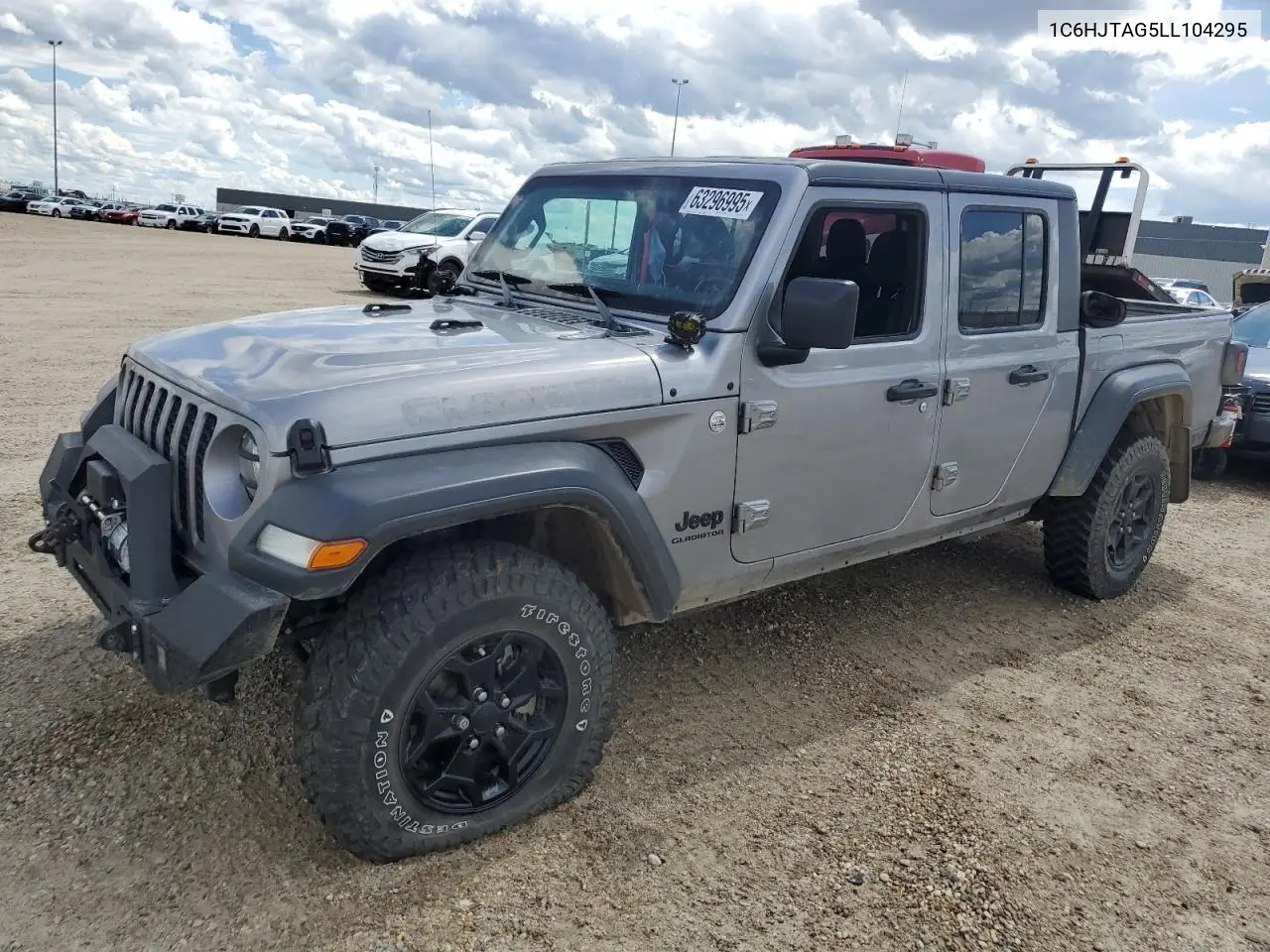 2020 Jeep Gladiator Sport VIN: 1C6HJTAG5LL104295 Lot: 63296995
