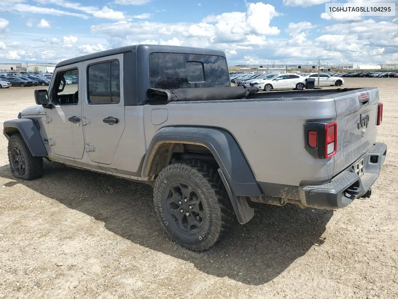 2020 Jeep Gladiator Sport VIN: 1C6HJTAG5LL104295 Lot: 63296995