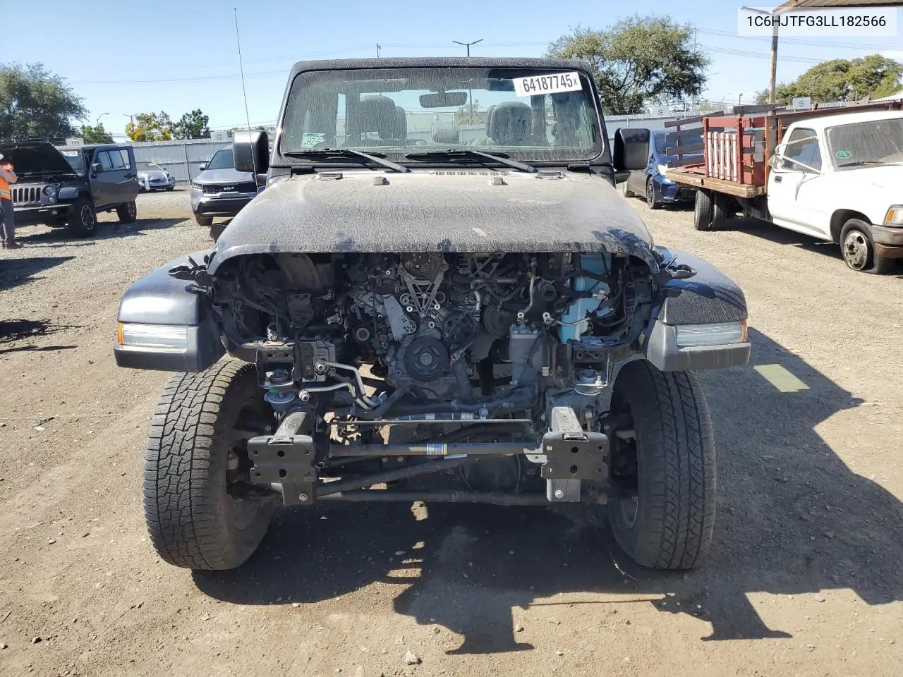 2020 Jeep Gladiator Overland VIN: 1C6HJTFG3LL182566 Lot: 64187745