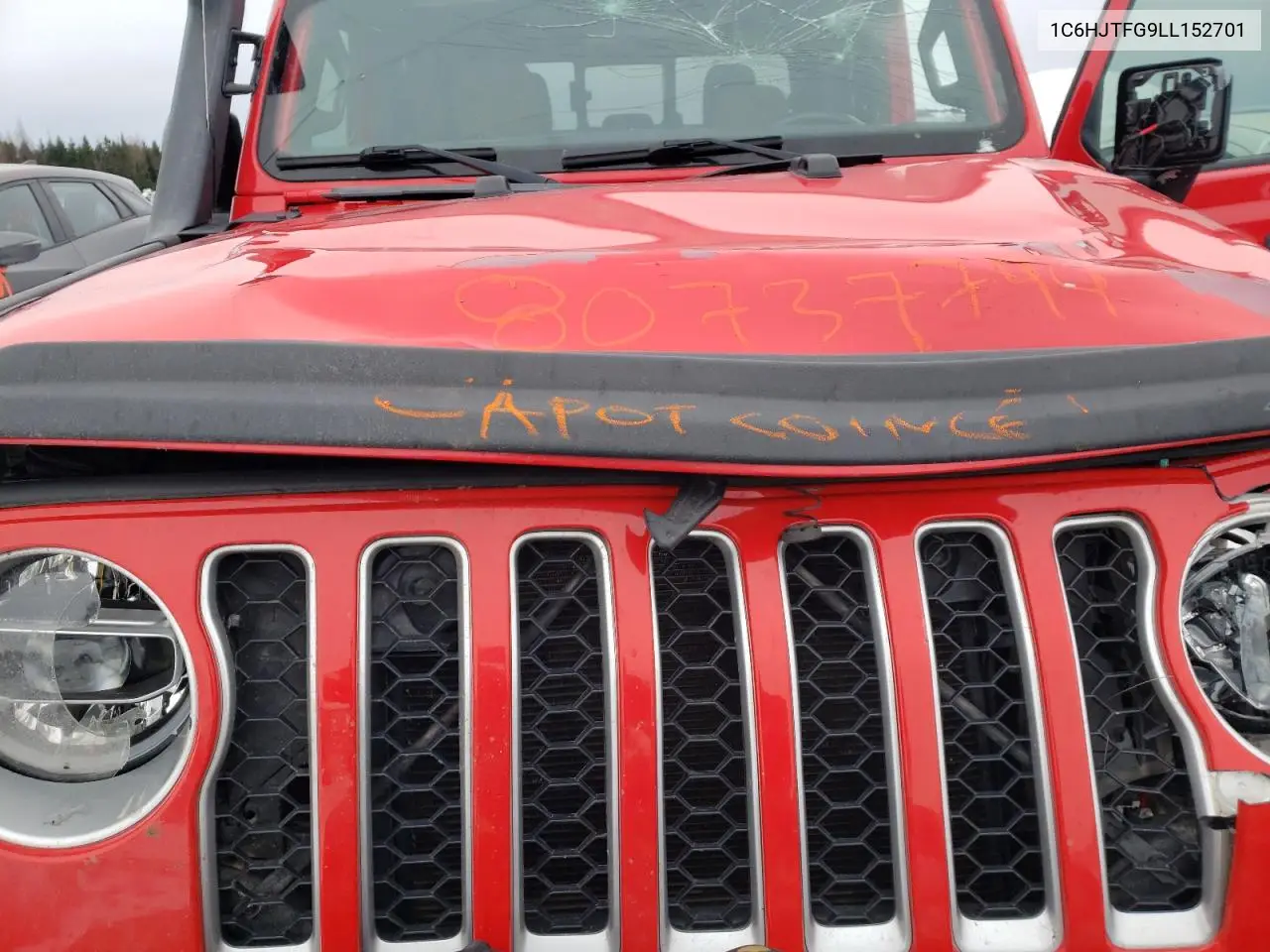 2020 Jeep Gladiator Overland VIN: 1C6HJTFG9LL152701 Lot: 80737794