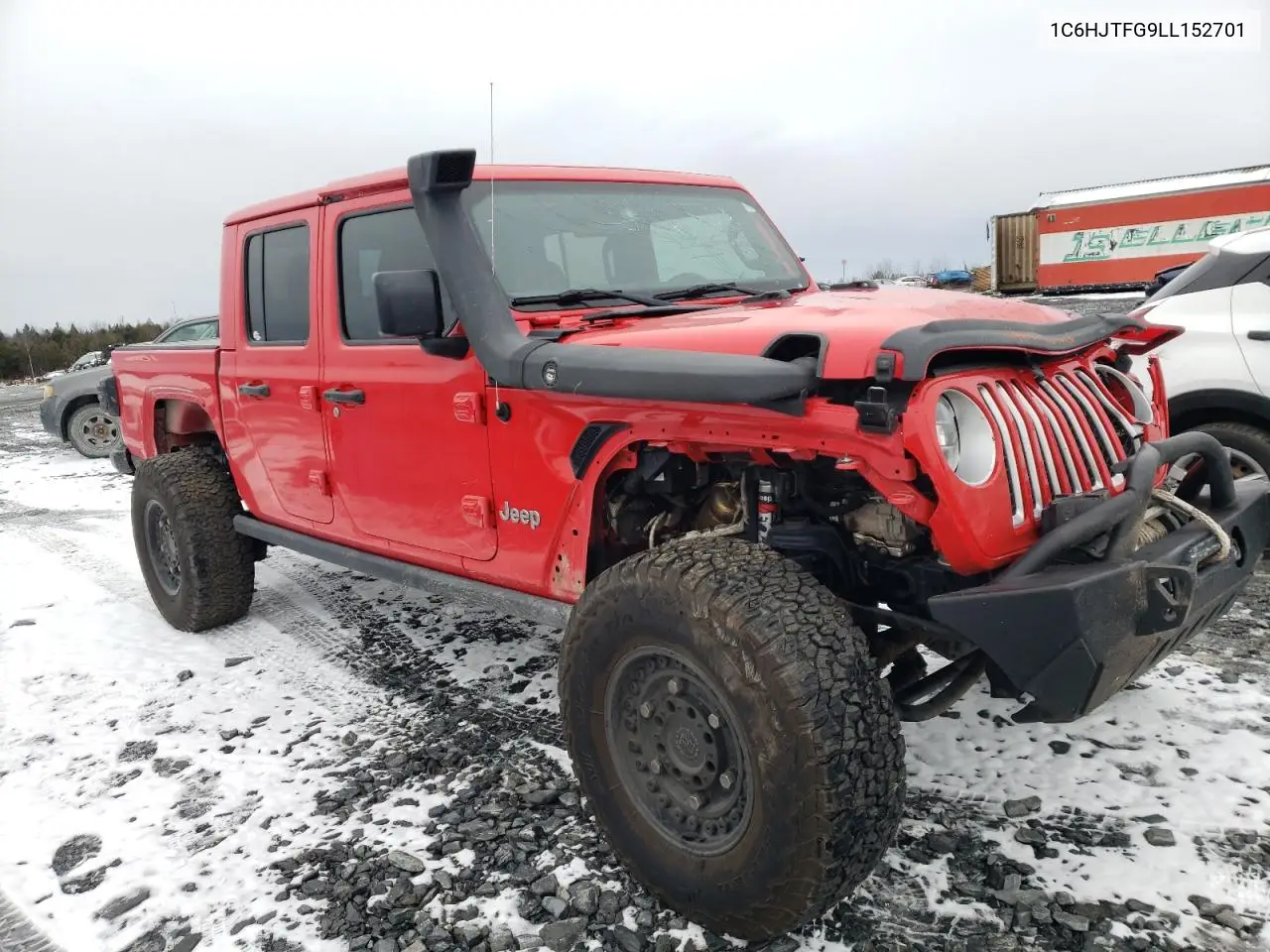2020 Jeep Gladiator Overland VIN: 1C6HJTFG9LL152701 Lot: 80737794