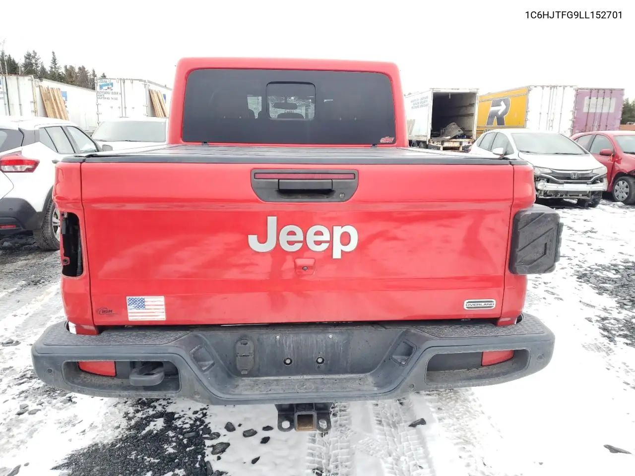 2020 Jeep Gladiator Overland VIN: 1C6HJTFG9LL152701 Lot: 80737794