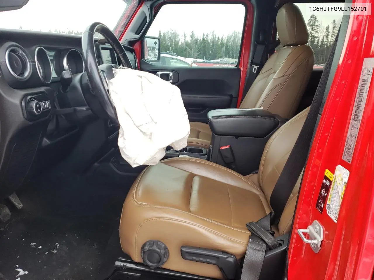 2020 Jeep Gladiator Overland VIN: 1C6HJTFG9LL152701 Lot: 80737794