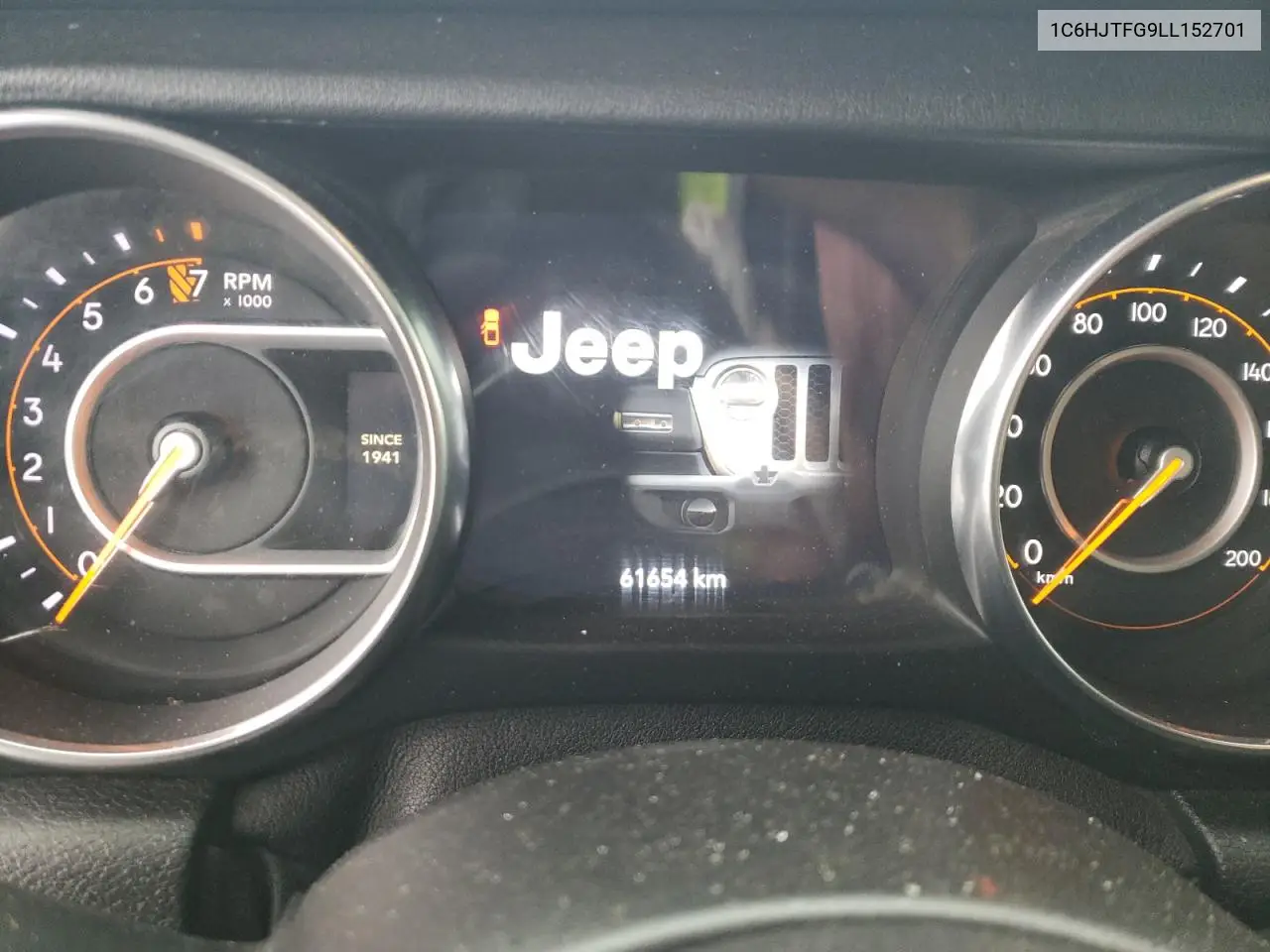 2020 Jeep Gladiator Overland VIN: 1C6HJTFG9LL152701 Lot: 80737794