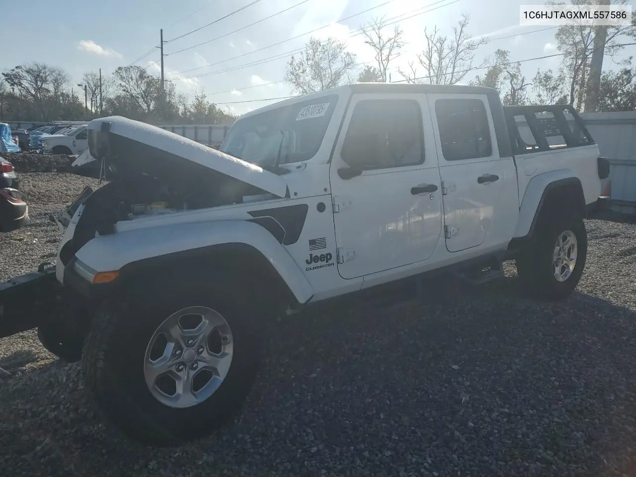 2021 Jeep Gladiator Sport VIN: 1C6HJTAGXML557586 Lot: 43510795