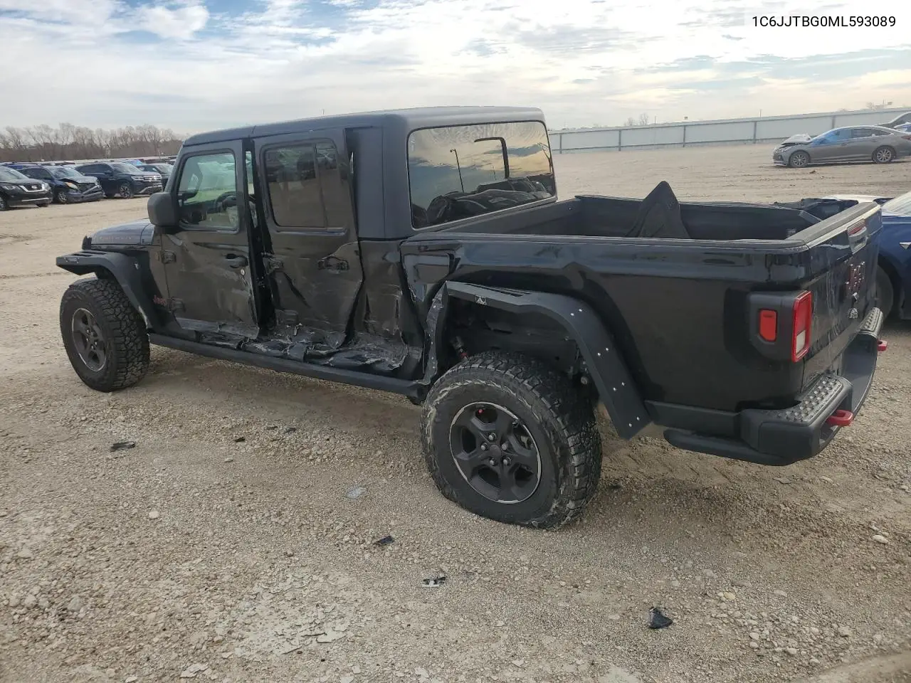 2021 Jeep Gladiator Rubicon VIN: 1C6JJTBG0ML593089 Lot: 44372055