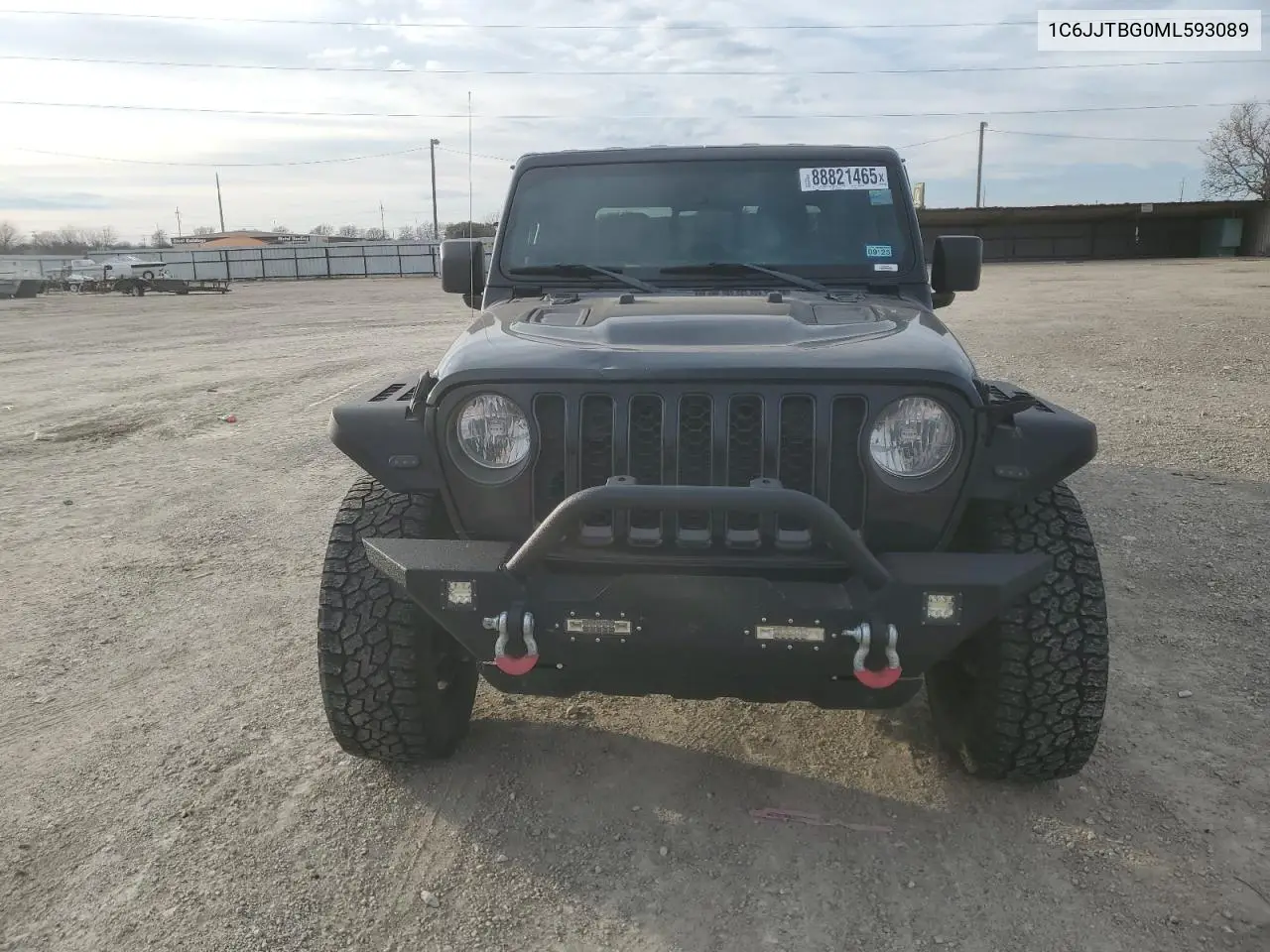 2021 Jeep Gladiator Rubicon VIN: 1C6JJTBG0ML593089 Lot: 44372055