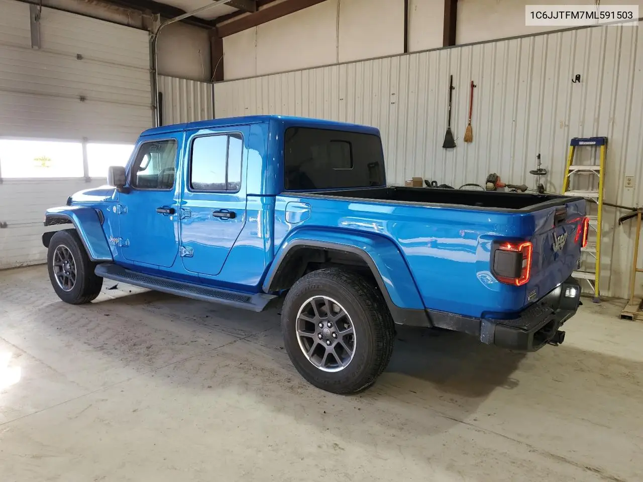 2021 Jeep Gladiator Overland VIN: 1C6JJTFM7ML591503 Lot: 44553485