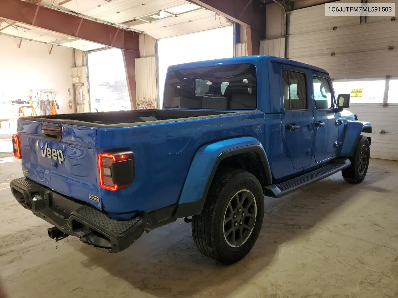 2021 Jeep Gladiator Overland VIN: 1C6JJTFM7ML591503 Lot: 44553485