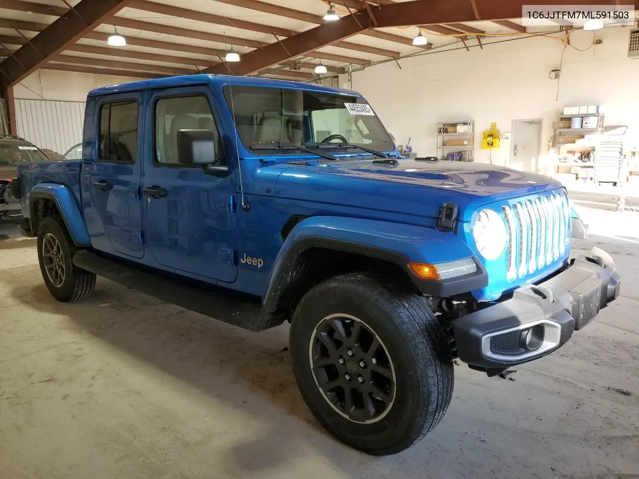 2021 Jeep Gladiator Overland VIN: 1C6JJTFM7ML591503 Lot: 44553485