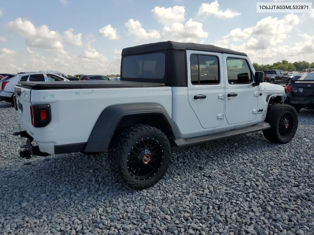 2021 Jeep Gladiator Sport VIN: 1C6JJTAG3ML532871 Lot: 52375235