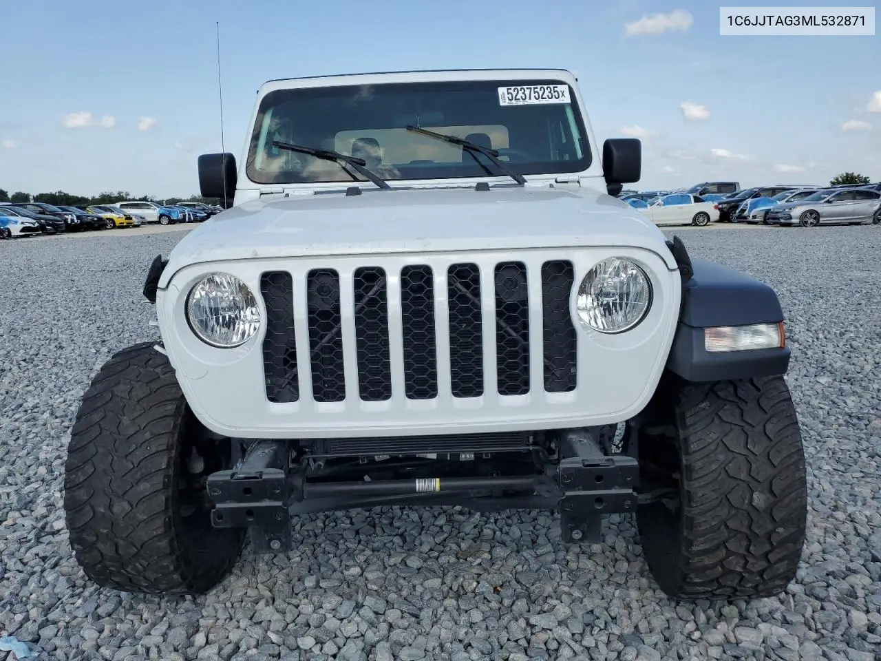 2021 Jeep Gladiator Sport VIN: 1C6JJTAG3ML532871 Lot: 52375235