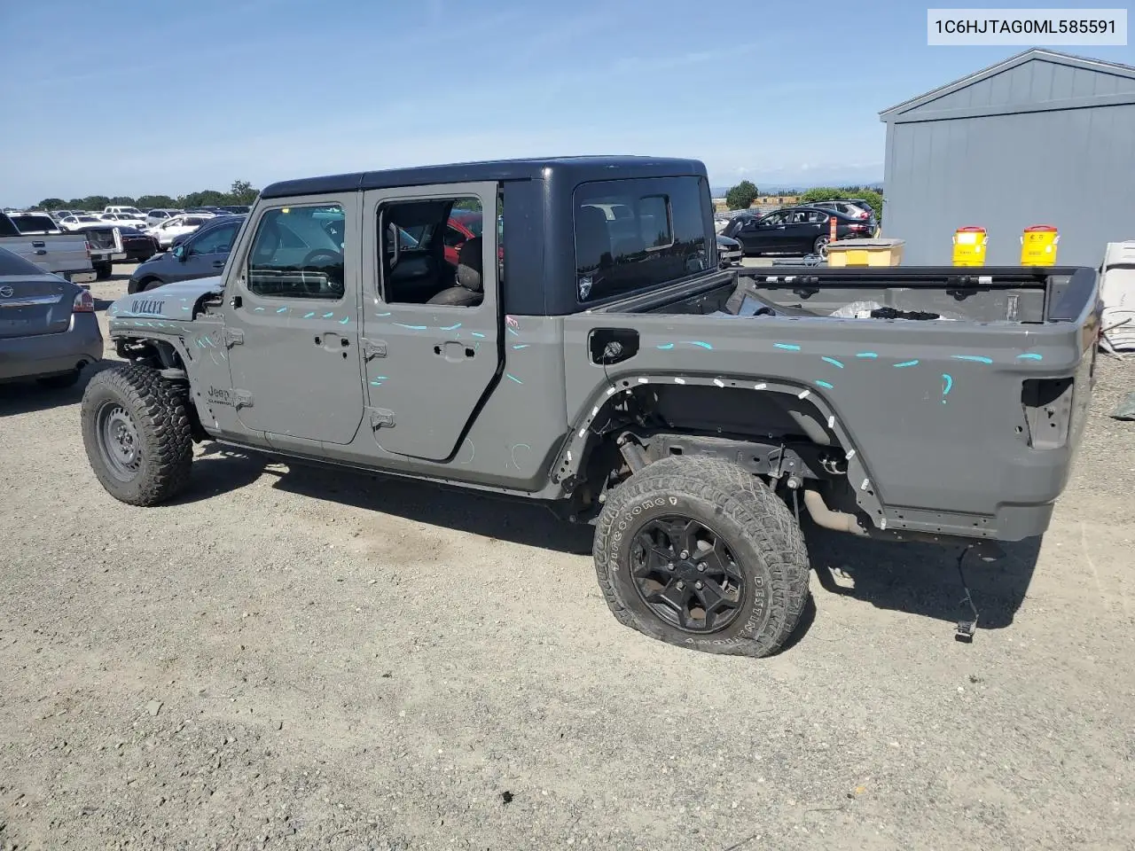 2021 Jeep Gladiator Sport VIN: 1C6HJTAG0ML585591 Lot: 56130815