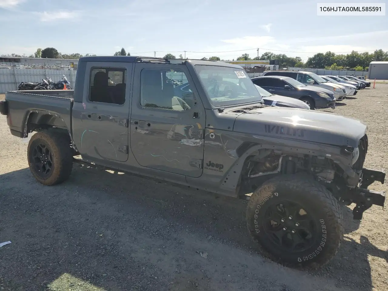 2021 Jeep Gladiator Sport VIN: 1C6HJTAG0ML585591 Lot: 56130815