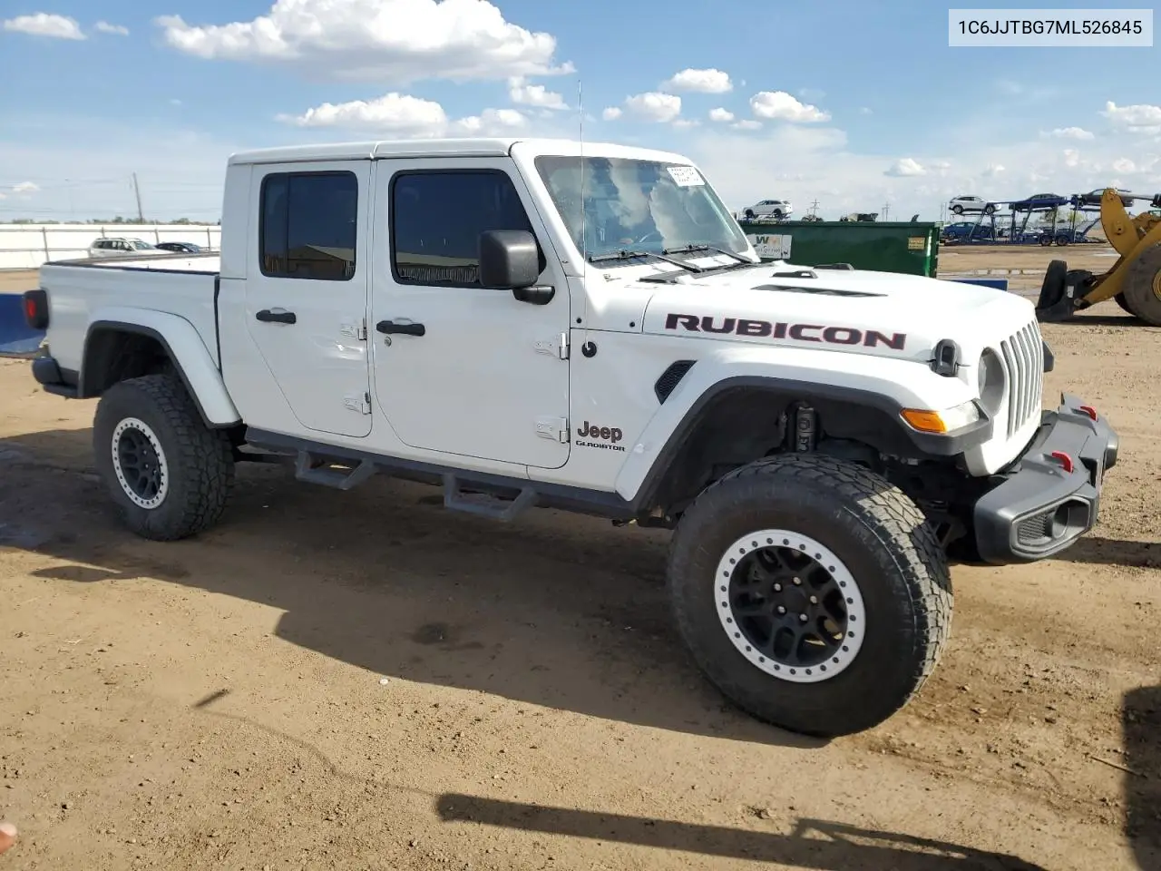 2021 Jeep Gladiator Rubicon VIN: 1C6JJTBG7ML526845 Lot: 56354185