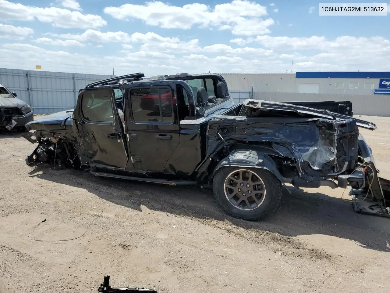2021 Jeep Gladiator Sport VIN: 1C6HJTAG2ML513632 Lot: 57140595