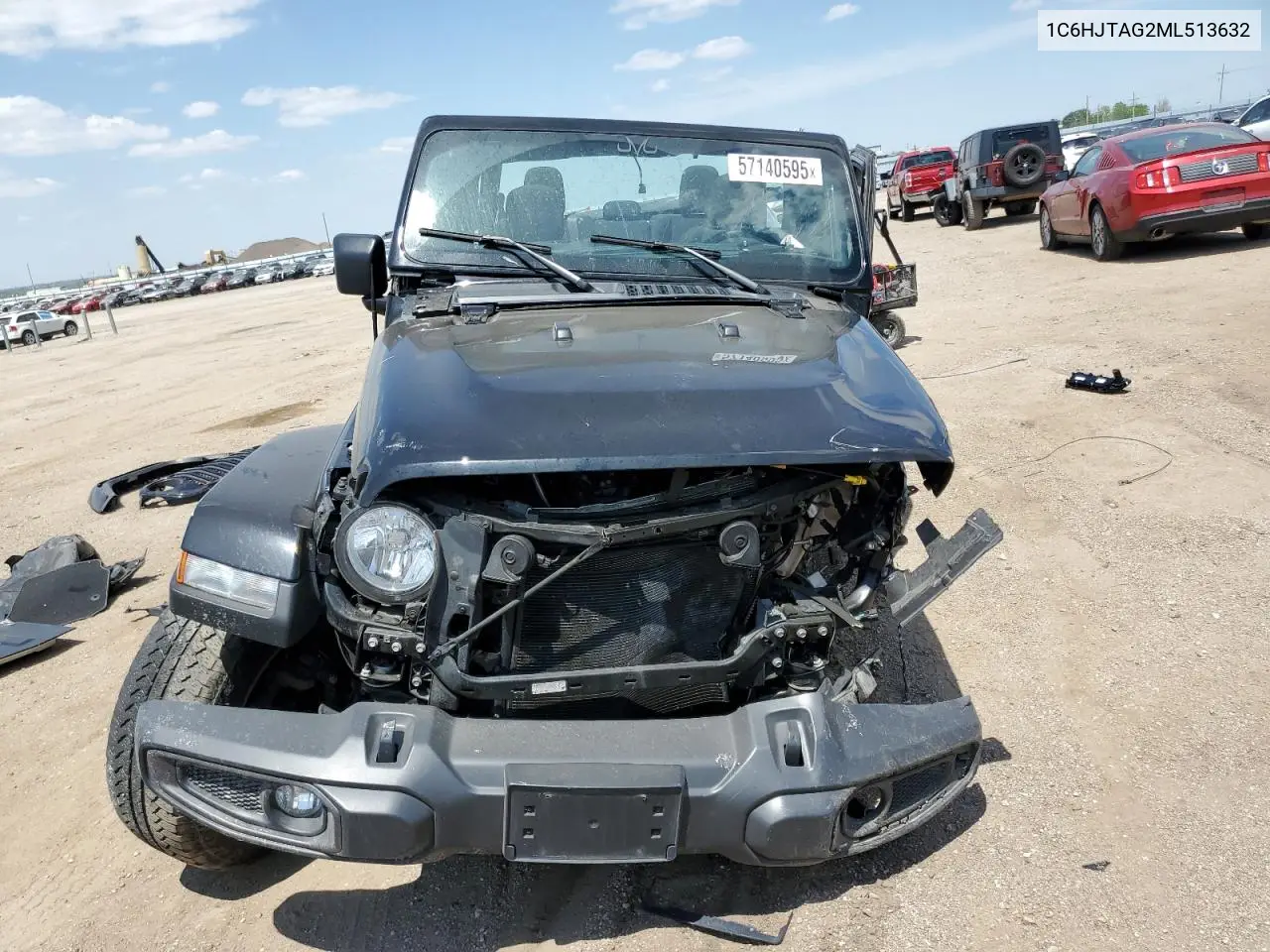 2021 Jeep Gladiator Sport VIN: 1C6HJTAG2ML513632 Lot: 57140595