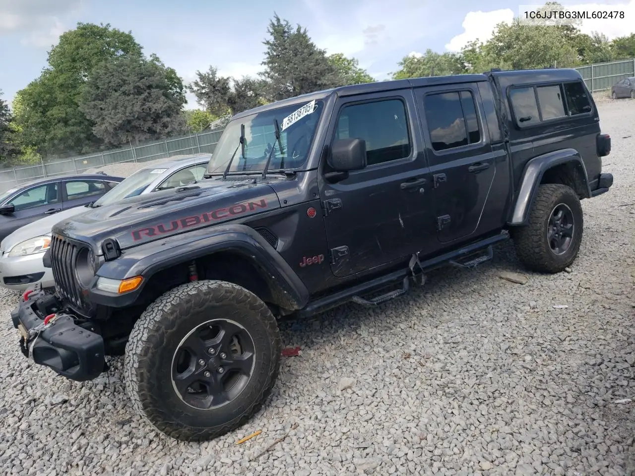 2021 Jeep Gladiator Rubicon VIN: 1C6JJTBG3ML602478 Lot: 58138705