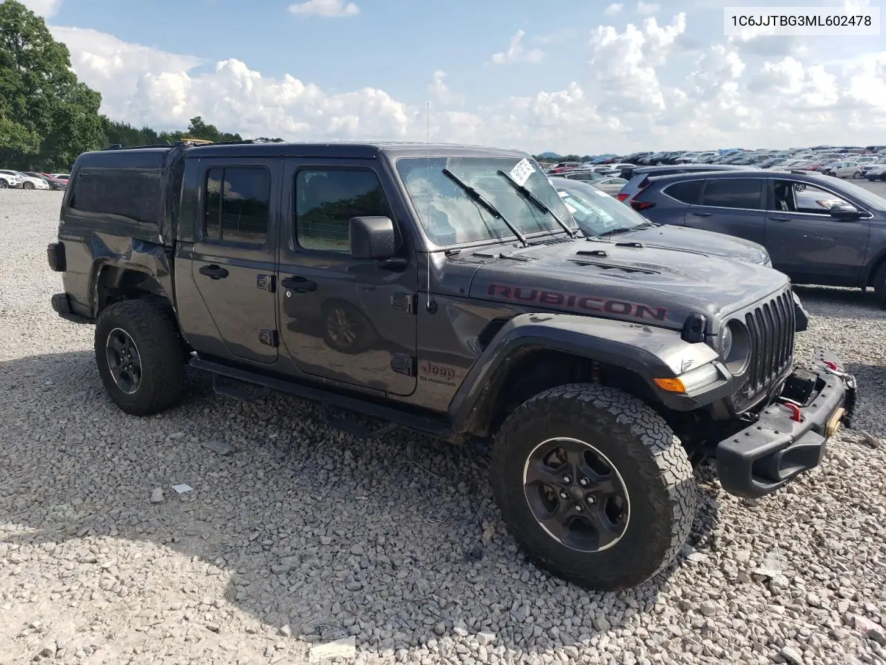 2021 Jeep Gladiator Rubicon VIN: 1C6JJTBG3ML602478 Lot: 58138705