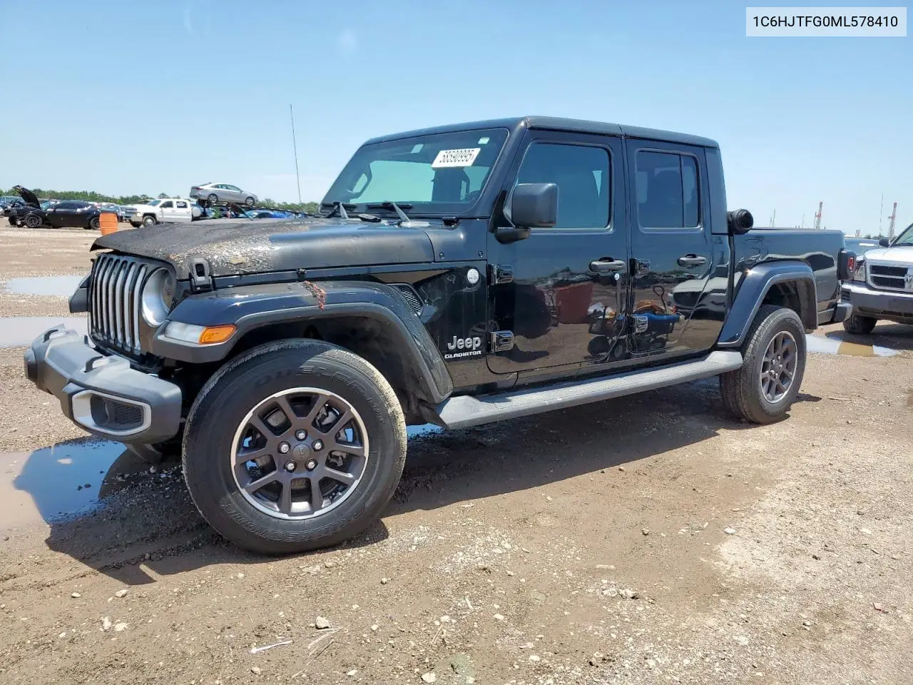 2021 Jeep Gladiator Overland VIN: 1C6HJTFG0ML578410 Lot: 58590995