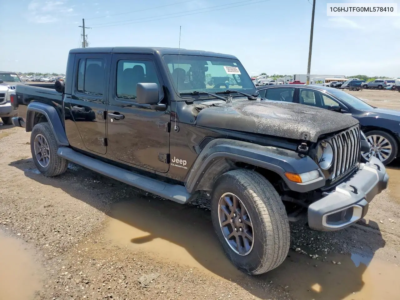2021 Jeep Gladiator Overland VIN: 1C6HJTFG0ML578410 Lot: 58590995