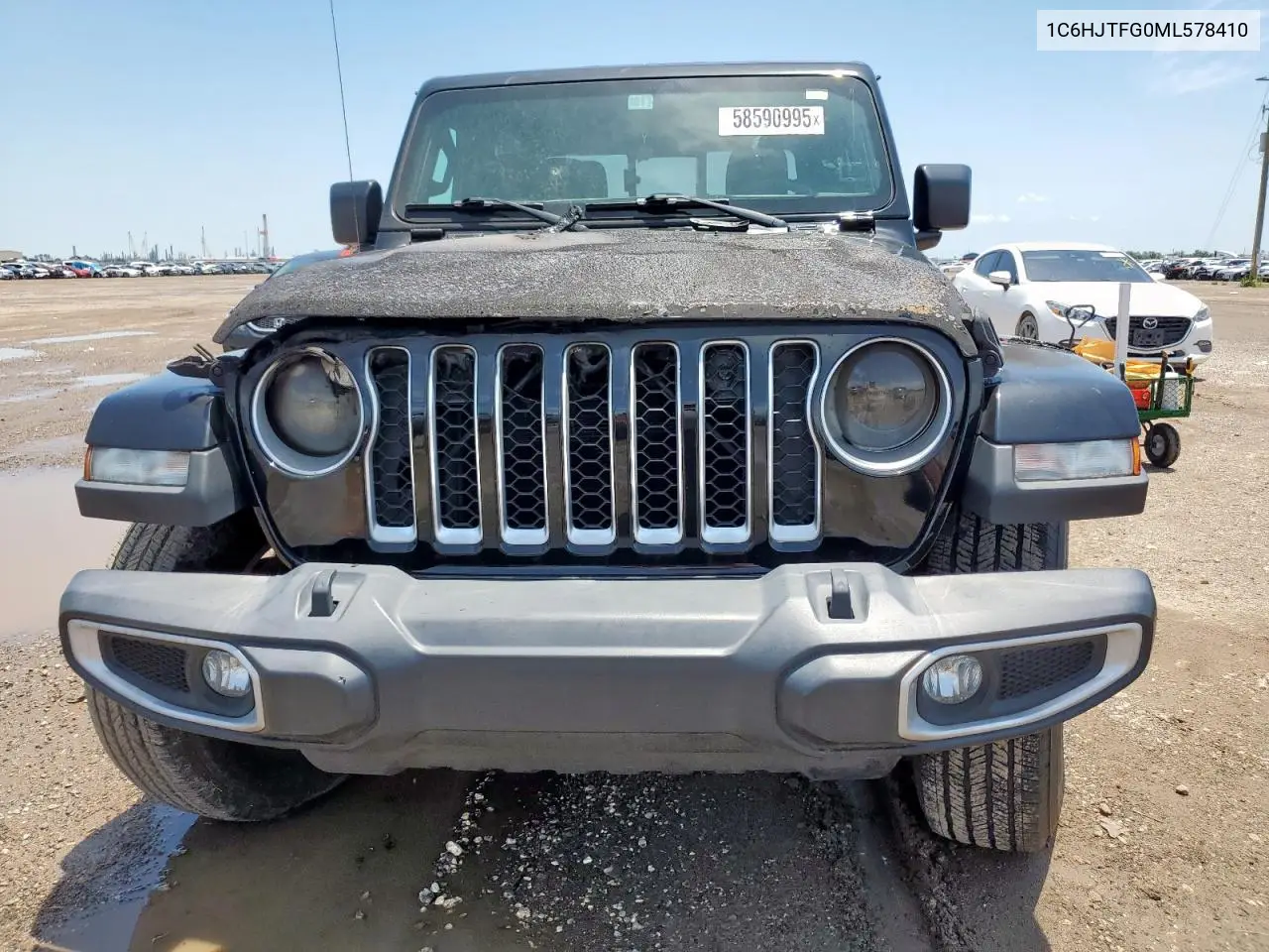 2021 Jeep Gladiator Overland VIN: 1C6HJTFG0ML578410 Lot: 58590995