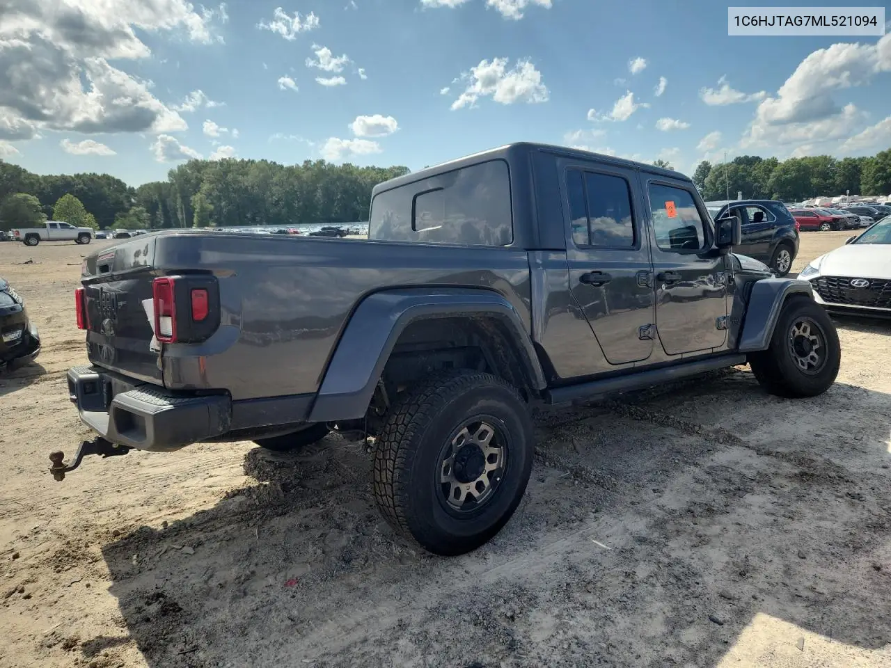 2021 Jeep Gladiator Sport VIN: 1C6HJTAG7ML521094 Lot: 61276595