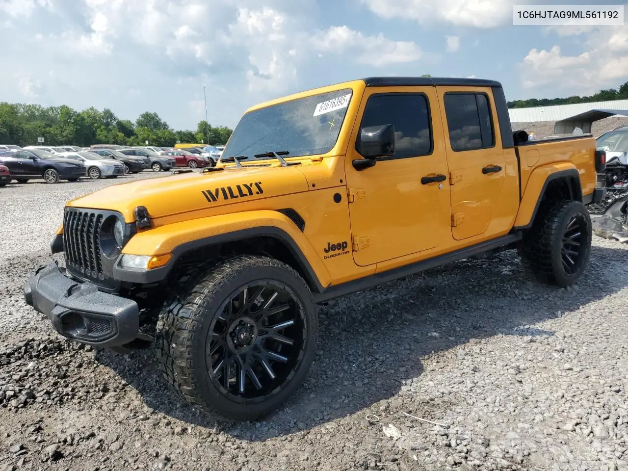 2021 Jeep Gladiator Sport VIN: 1C6HJTAG9ML561192 Lot: 61616395