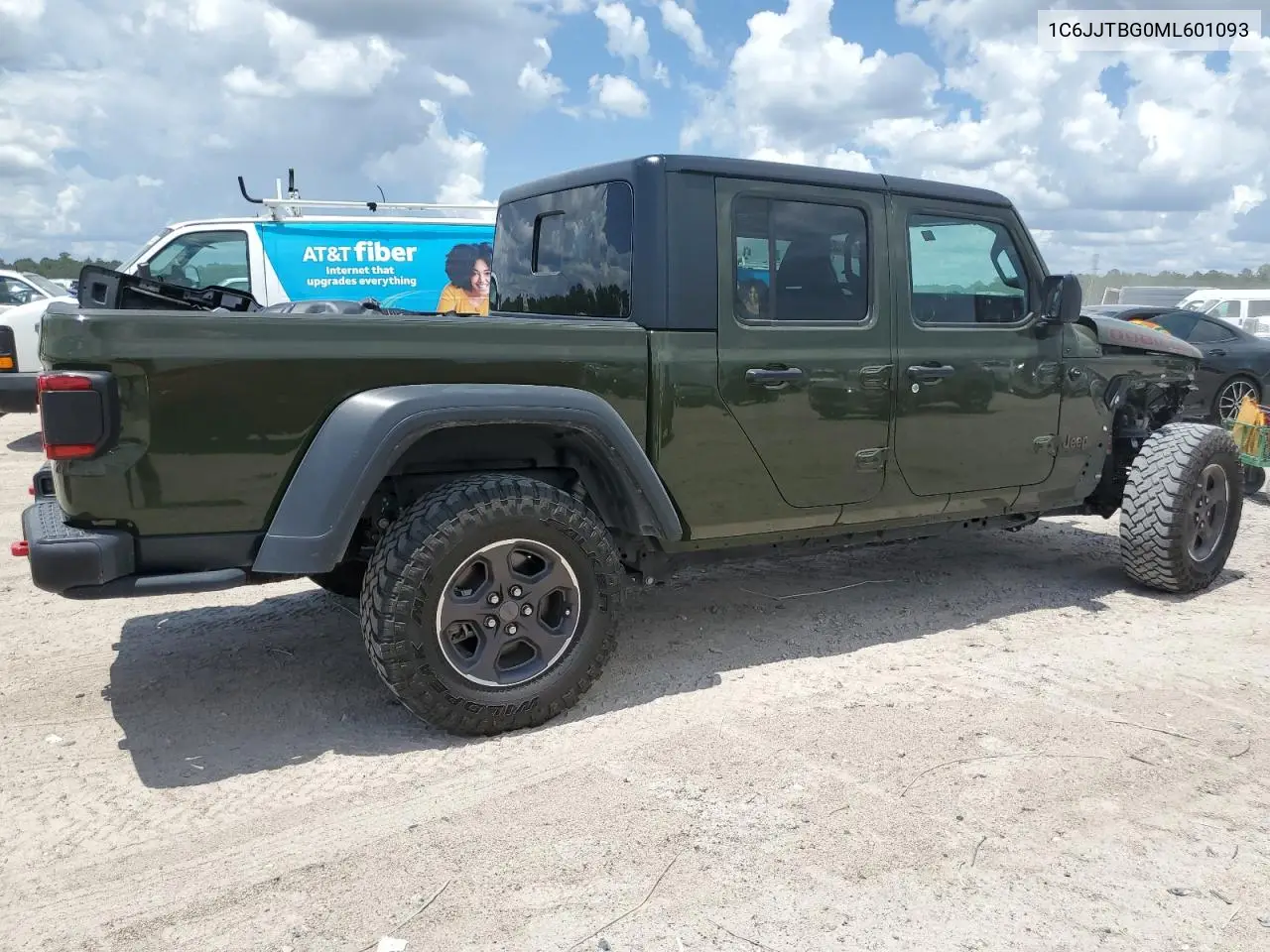 2021 Jeep Gladiator Rubicon VIN: 1C6JJTBG0ML601093 Lot: 61801525