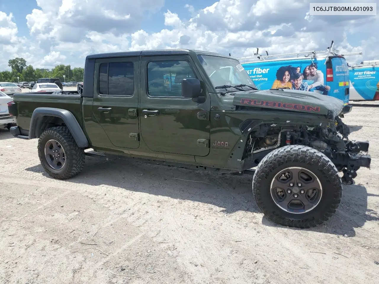 2021 Jeep Gladiator Rubicon VIN: 1C6JJTBG0ML601093 Lot: 61801525