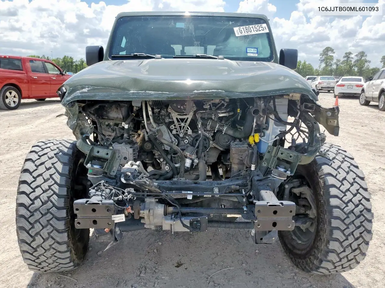2021 Jeep Gladiator Rubicon VIN: 1C6JJTBG0ML601093 Lot: 61801525