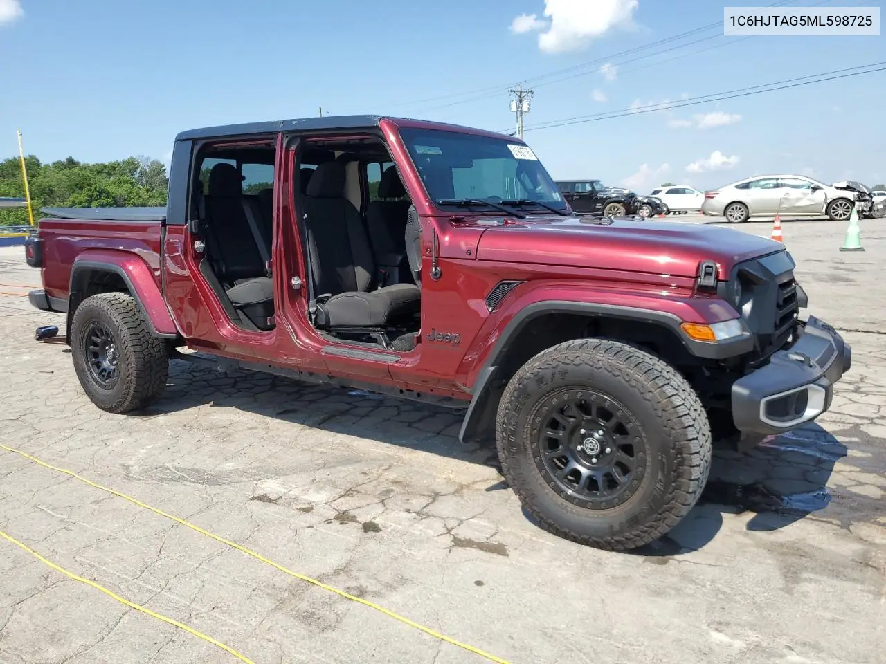 2021 Jeep Gladiator Sport VIN: 1C6HJTAG5ML598725 Lot: 61992795