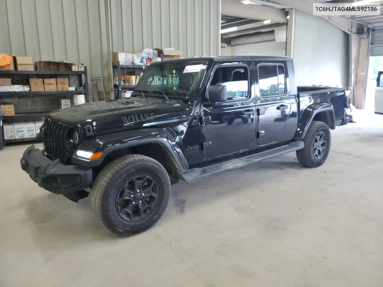 2021 Jeep Gladiator Sport VIN: 1C6HJTAG4ML592186 Lot: 62113705
