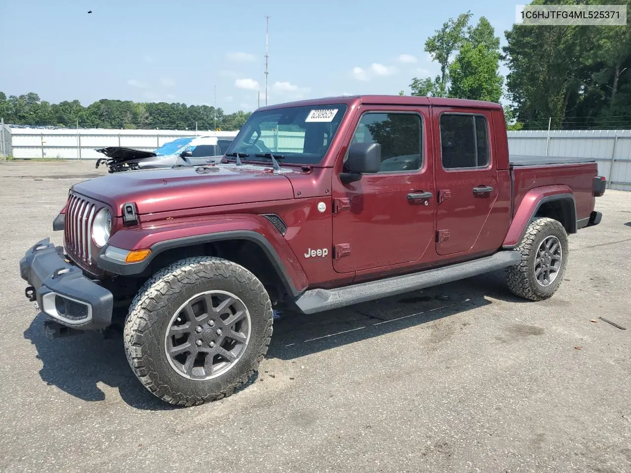 2021 Jeep Gladiator Overland VIN: 1C6HJTFG4ML525371 Lot: 62309525