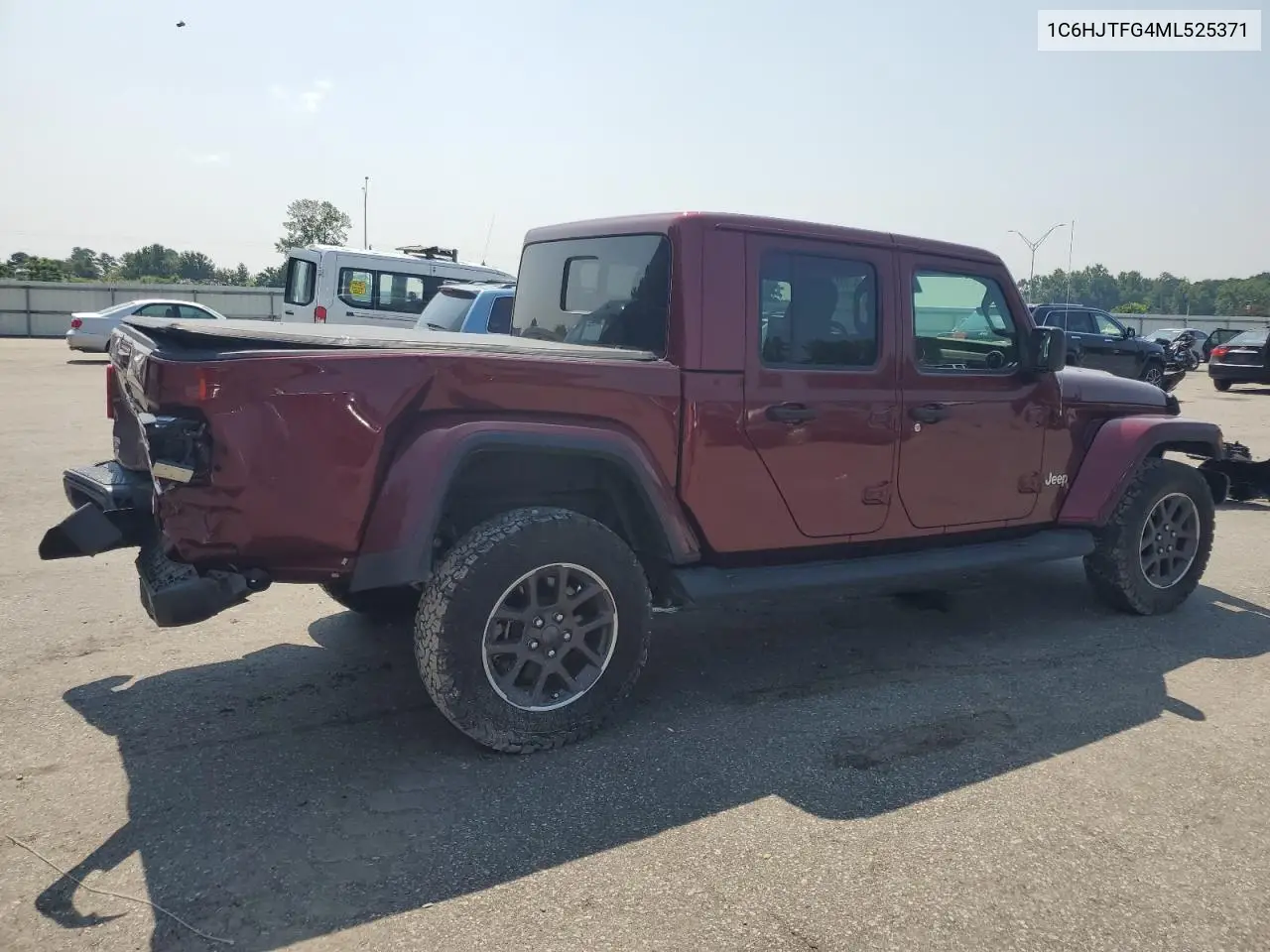 2021 Jeep Gladiator Overland VIN: 1C6HJTFG4ML525371 Lot: 62309525