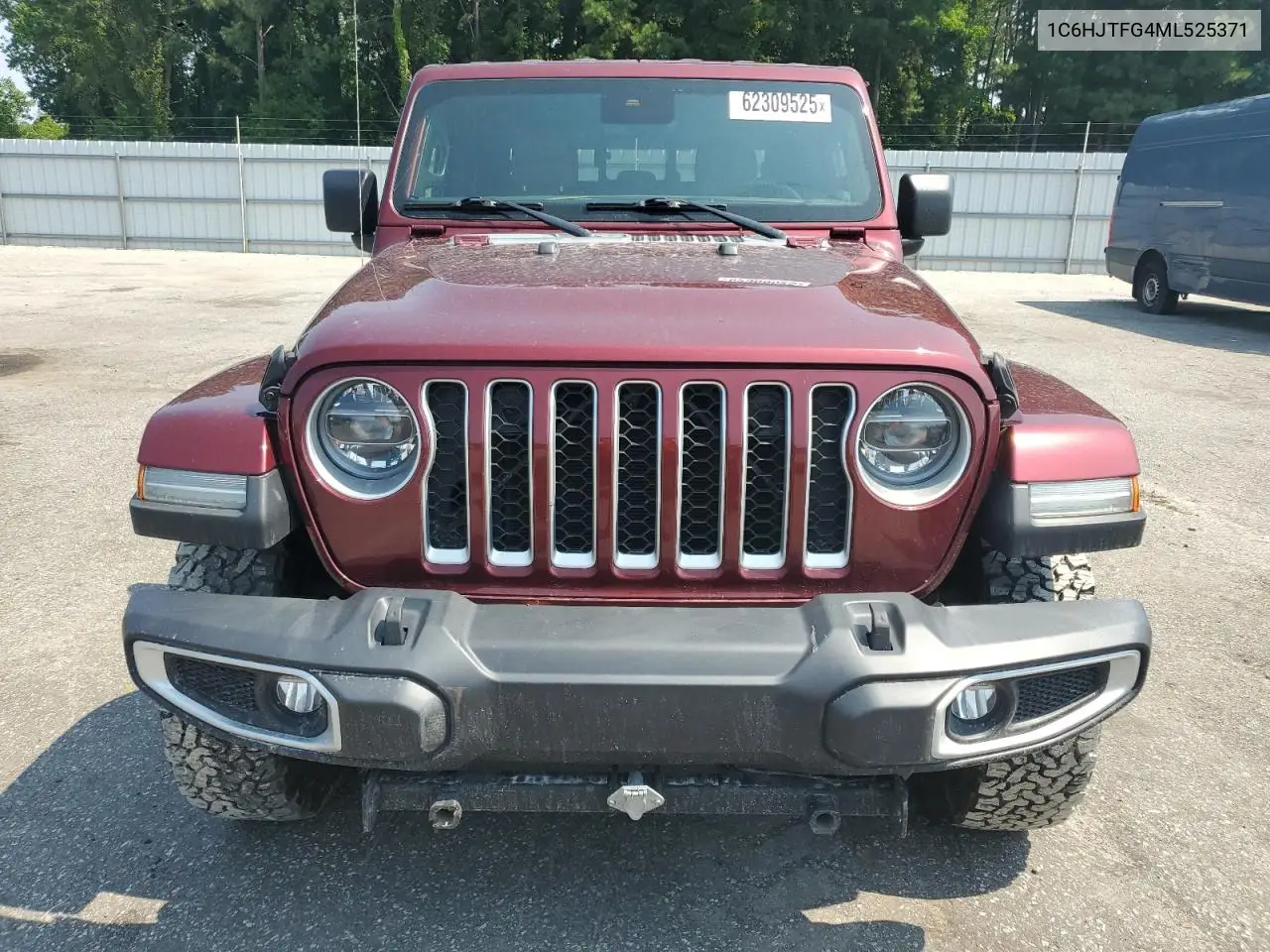 2021 Jeep Gladiator Overland VIN: 1C6HJTFG4ML525371 Lot: 62309525