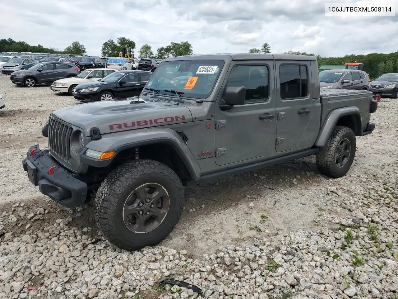2021 Jeep Gladiator Rubicon VIN: 1C6JJTBGXML508114 Lot: 62556325
