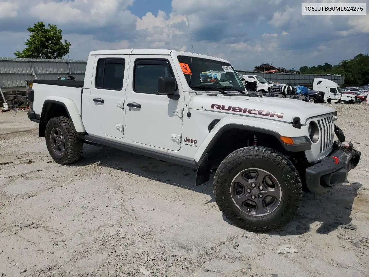 2021 Jeep Gladiator Rubicon VIN: 1C6JJTBG0ML624275 Lot: 62840275