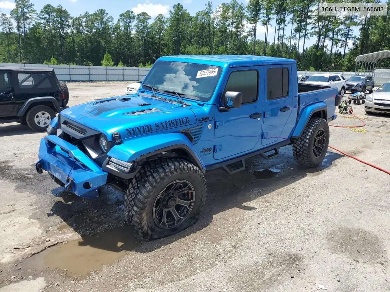 2021 Jeep Gladiator Overland VIN: 1C6HJTFG8ML566683 Lot: 63577685