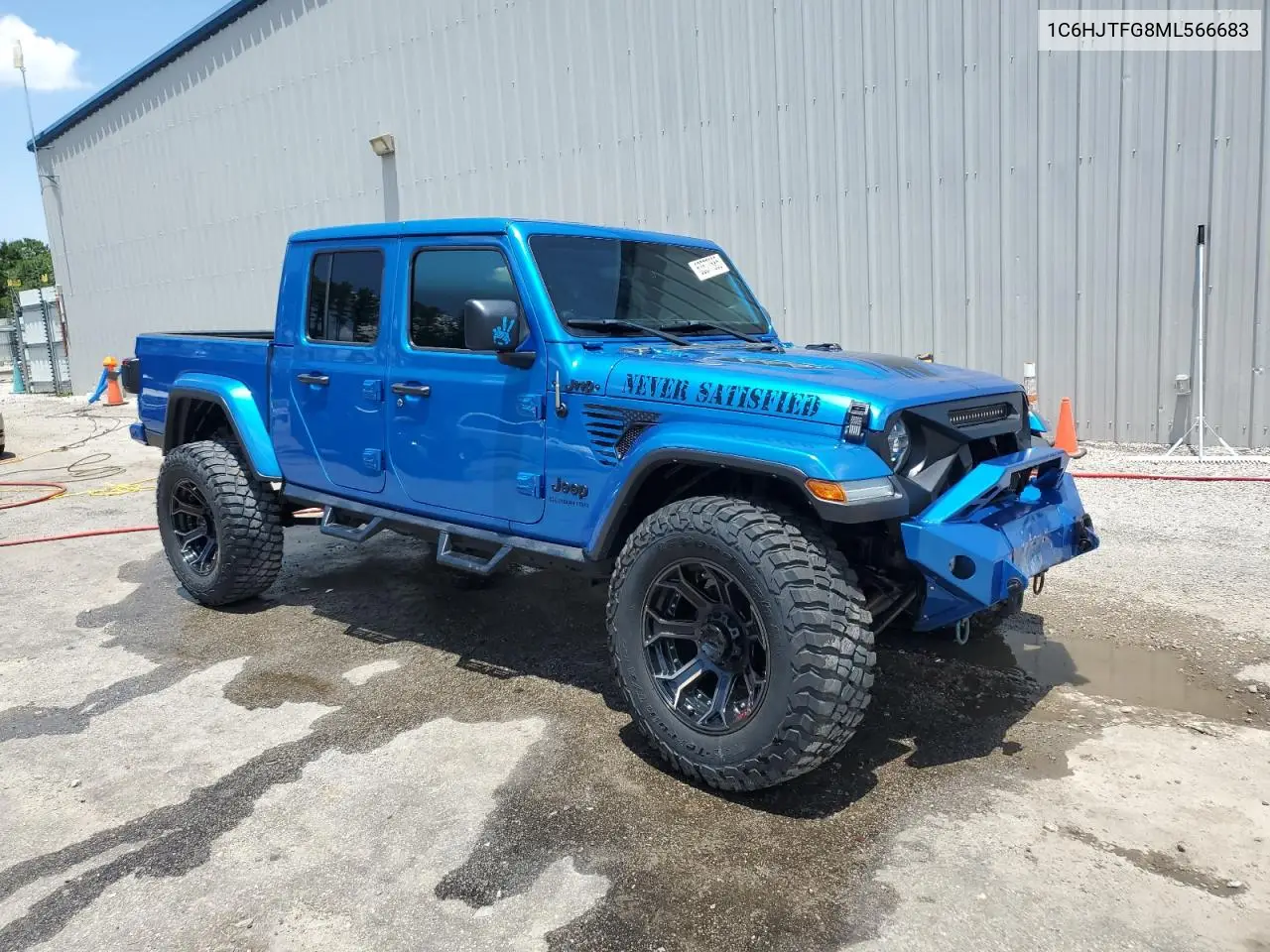 2021 Jeep Gladiator Overland VIN: 1C6HJTFG8ML566683 Lot: 63577685