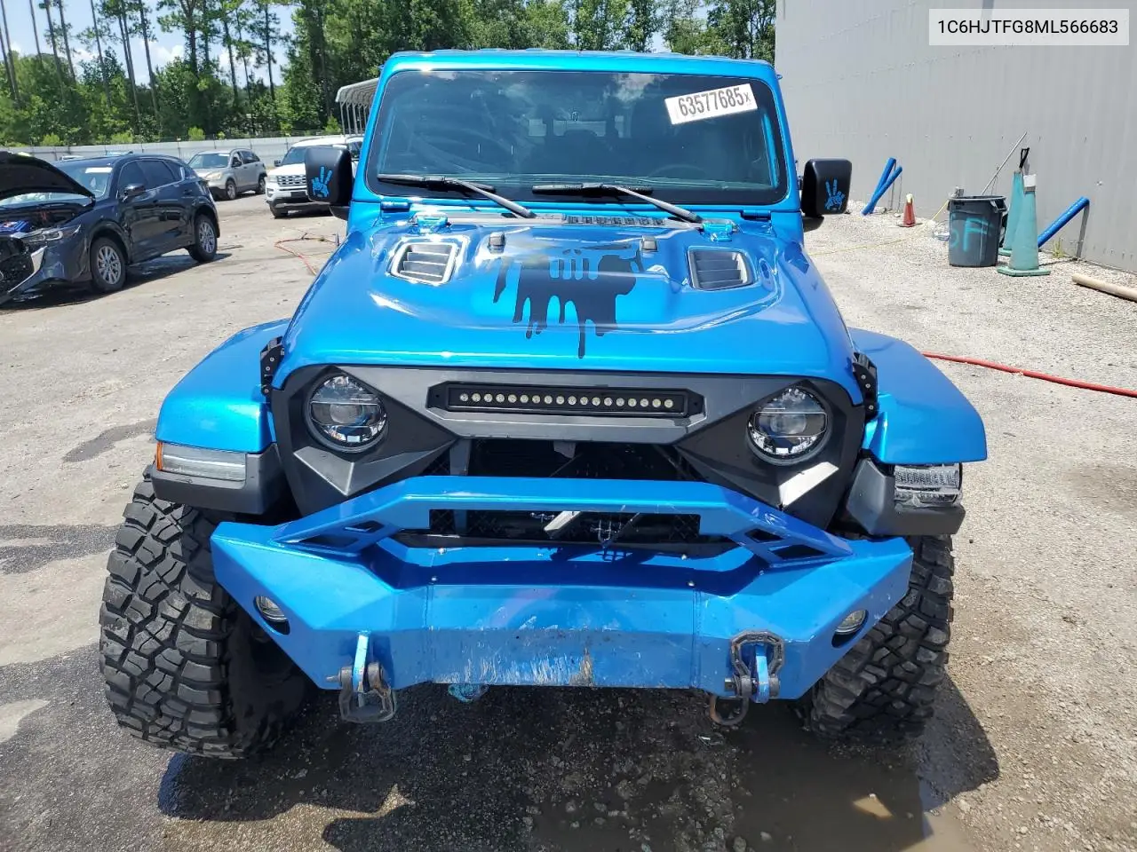 2021 Jeep Gladiator Overland VIN: 1C6HJTFG8ML566683 Lot: 63577685