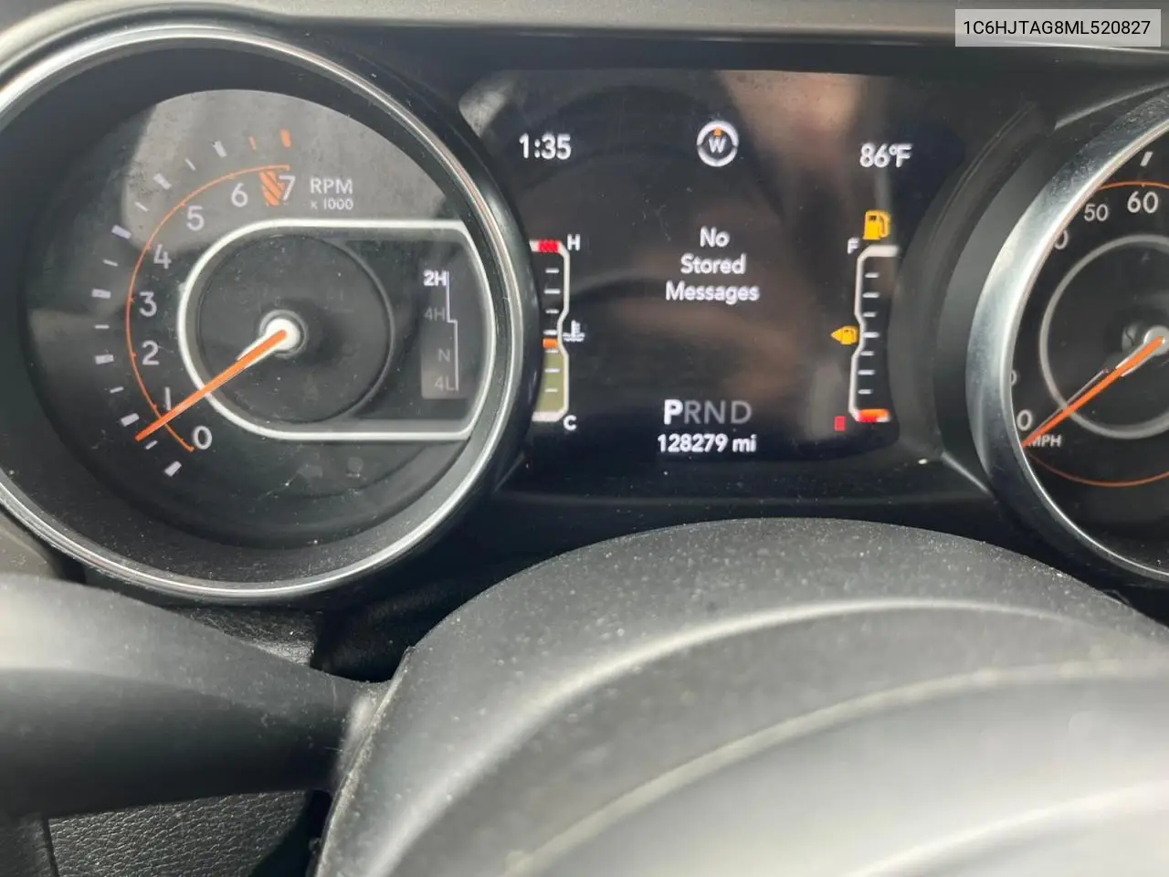2021 Jeep Gladiator Sport VIN: 1C6HJTAG8ML520827 Lot: 63643585