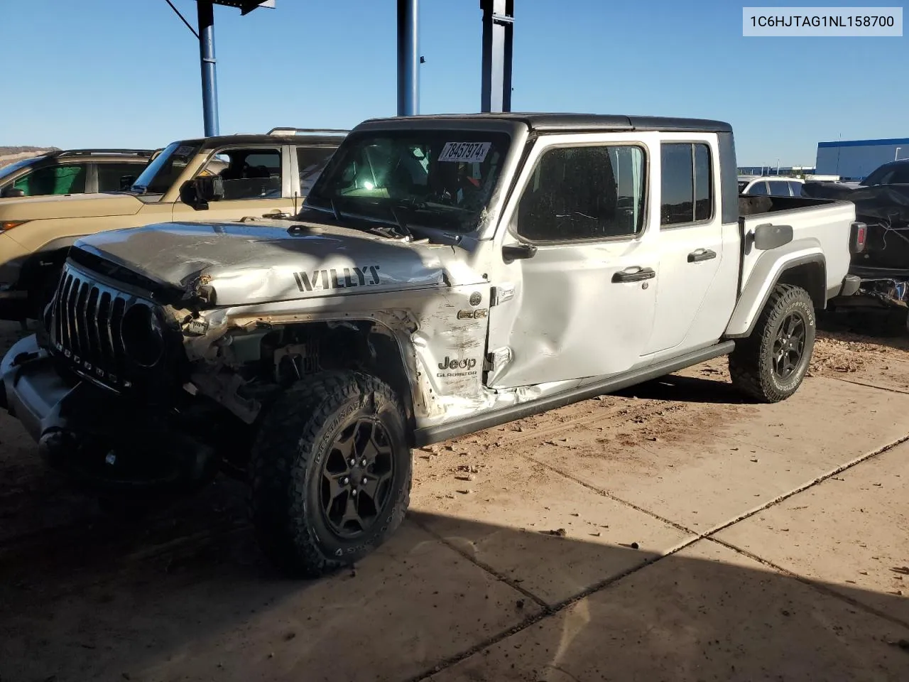 2022 Jeep Gladiator Sport VIN: 1C6HJTAG1NL158700 Lot: 42045605