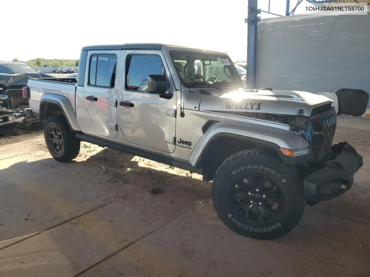 2022 Jeep Gladiator Sport VIN: 1C6HJTAG1NL158700 Lot: 42045605